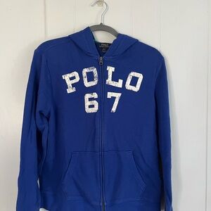 Polo “6 7” by Ralph Lauren Kids Blue Hoodie